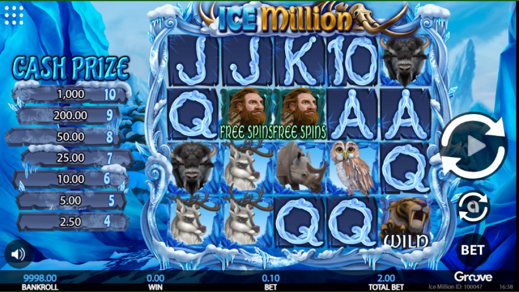 Gulungan slot Ice Million oleh Getta Gaming